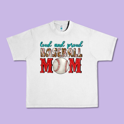 Loud And Proud Baseball Mom Urban Heavy Tee Designed By Bundleandbundleshop