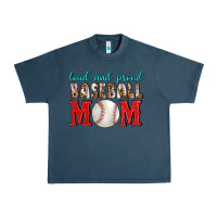 Midnight Navy Loud And Proud Baseball Mom Urban Heavy Tee - BundleAndBundleShop