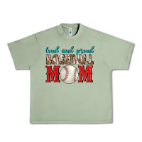 Oil Green Loud And Proud Baseball Mom Urban Heavy Tee - BundleAndBundleShop