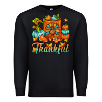 Black Thankful Thanksgiving Coffee Mug Premium Sweatshirt - FaDigitalArtStudio