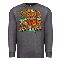 Charcoal Heather Thankful Thanksgiving Coffee Mug Premium Sweatshirt - FaDigitalArtStudio