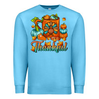 Ocean Blue Thankful Thanksgiving Coffee Mug Premium Sweatshirt - FaDigitalArtStudio