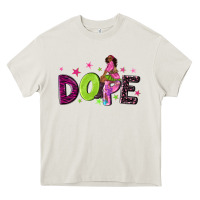 Dope With Afro Black Woman Heavy Core Tee | Teevron