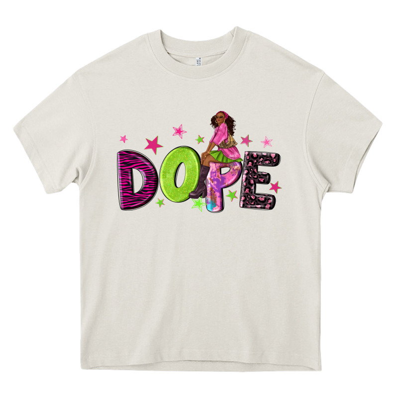 Dope With Afro Black Woman Heavy Core Tee by NancyCooperArtShop | Teevron