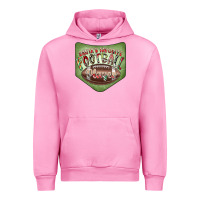Fuchsia Pink Christmas Pocket Urban Hoodie - CowhideDigitalArt