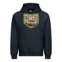 Navy Christmas Pocket Urban Hoodie - CowhideDigitalArt