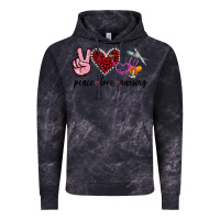 Cloud Black peace love nursing Vintage Hoodie - Jasminsmagicworld