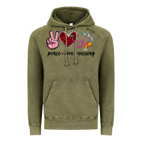 Vintage Olive peace love nursing Vintage Hoodie - Jasminsmagicworld