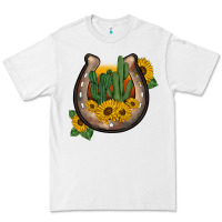 White western horseshoe sunflower cactus Premium Tee - BarkalooDesign