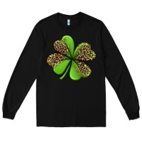 Black leopard shamrock Long Sleeve Tee - Jasminsmagicworld