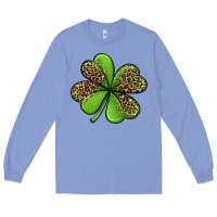 Colony Blue leopard shamrock Long Sleeve Tee - Jasminsmagicworld