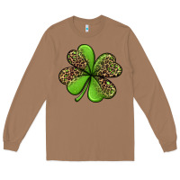 Toasted Coconut leopard shamrock Long Sleeve Tee - Jasminsmagicworld