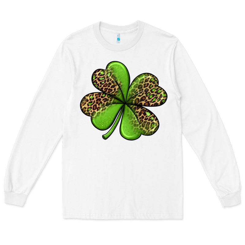 Leopard Shamrock Long Sleeve Tee by Jasminsmagicworld | Teevron