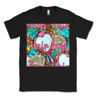 Black hair boss and hand mirror with money and leopard seamless pattern bbs Classic Tee - BundleAndBundleShop