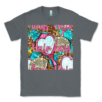Charcoal Heather hair boss and hand mirror with money and leopard seamless pattern bbs Classic Tee - BundleAndBundleShop
