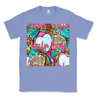 Colony Blue hair boss and hand mirror with money and leopard seamless pattern bbs Classic Tee - BundleAndBundleShop