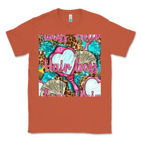 Copper hair boss and hand mirror with money and leopard seamless pattern bbs Classic Tee - BundleAndBundleShop