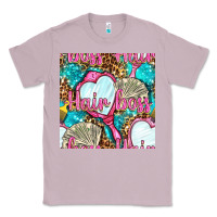 Lilac hair boss and hand mirror with money and leopard seamless pattern bbs Classic Tee - BundleAndBundleShop