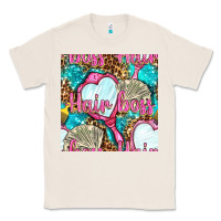 Natural hair boss and hand mirror with money and leopard seamless pattern bbs Classic Tee - BundleAndBundleShop