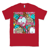 Red hair boss and hand mirror with money and leopard seamless pattern bbs Classic Tee - BundleAndBundleShop