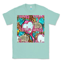 Seafoam hair boss and hand mirror with money and leopard seamless pattern bbs Classic Tee - BundleAndBundleShop