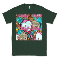 Sports Green hair boss and hand mirror with money and leopard seamless pattern bbs Classic Tee - BundleAndBundleShop