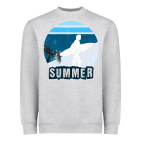 Heather Grey Summer Surf Heavyweight Sweatshirt - Bettercallsaul