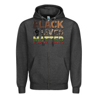 Charcoal Heather black lives matter juneteenth Zipper Hoodie - CowGirlArtShop