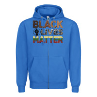 True Royal black lives matter juneteenth Zipper Hoodie - CowGirlArtShop