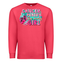 Cardinal Cancer picked the wrong girl Breast Cancer Premium Sweatshirt - FaDigitalArtStudio