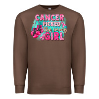 Chestnut Cancer picked the wrong girl Breast Cancer Premium Sweatshirt - FaDigitalArtStudio