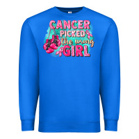 True Royal Cancer picked the wrong girl Breast Cancer Premium Sweatshirt - FaDigitalArtStudio