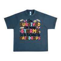 Midnight Navy i've survived too many storms Urban Heavy Tee - JahusDesignShop