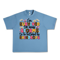 Pebble Blue i've survived too many storms Urban Heavy Tee - JahusDesignShop