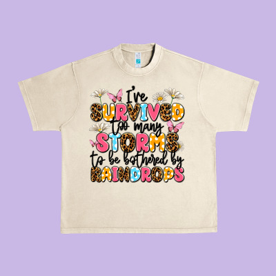 I've Survived Too Many Storms Urban Heavy Tee Designed By Jahusdesignshop