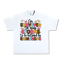 White i've survived too many storms Urban Heavy Tee - JahusDesignShop
