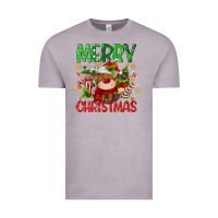 Vintage Zinc merry christmas deer Vintage Tee - MaliasSmallBusiness