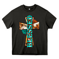 Asphalt blessed cross Heavy Core Tee - BarkalooDesign