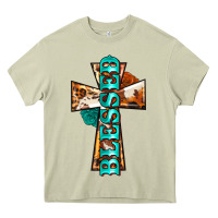 Mossy blessed cross Heavy Core Tee - BarkalooDesign
