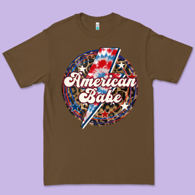 Western American Babe Patriotic Premium Tee Designed By Lillyallendesigns