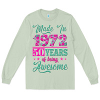 Matcha made in 1972, 50 years of being awesome Long Sleeve Tee - Jasminsmagicworld