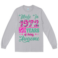 Moon Dust made in 1972, 50 years of being awesome Long Sleeve Tee - Jasminsmagicworld
