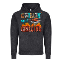 Vintage Black chillin and grilling Vintage Hoodie - MaliasSmallBusiness