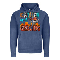 Vintage Denim chillin and grilling Vintage Hoodie - MaliasSmallBusiness