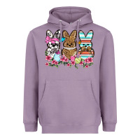Lavender Western Easter peeps Heavyweight Hoodie - OliviaCreatesArt