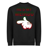Black He's My Weirdo Galaxy Heavyweight Sweatshirt - Bettercallsaul