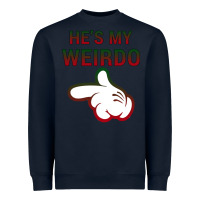 Navy He's My Weirdo Galaxy Heavyweight Sweatshirt - Bettercallsaul