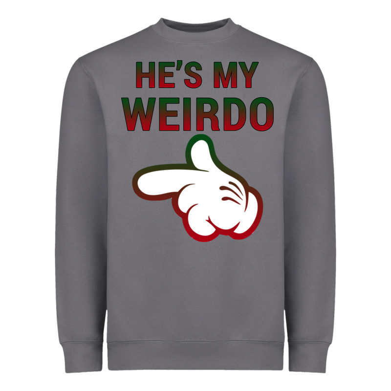 He's My Weirdo Galaxy Heavyweight Sweatshirt by Bettercallsaul | Teevron
