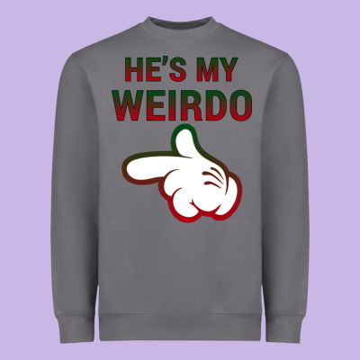 He's My Weirdo Galaxy Heavyweight Sweatshirt Designed By Bettercallsaul