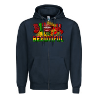 Navy black and beautiful Zipper Hoodie - CowGirlArtShop